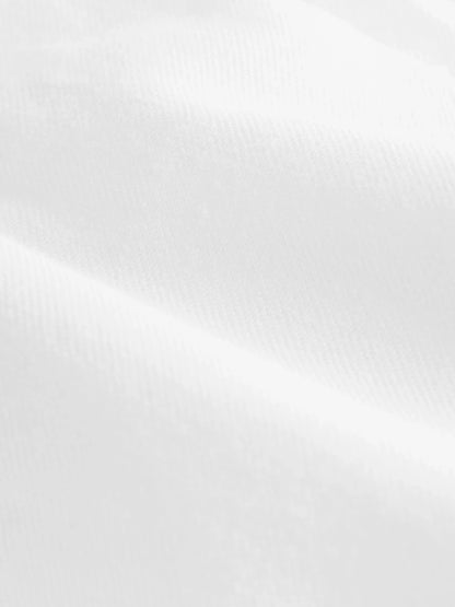 White Stretch Oxford Short Sleeve Shirt